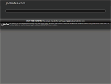 Tablet Screenshot of joebates.com